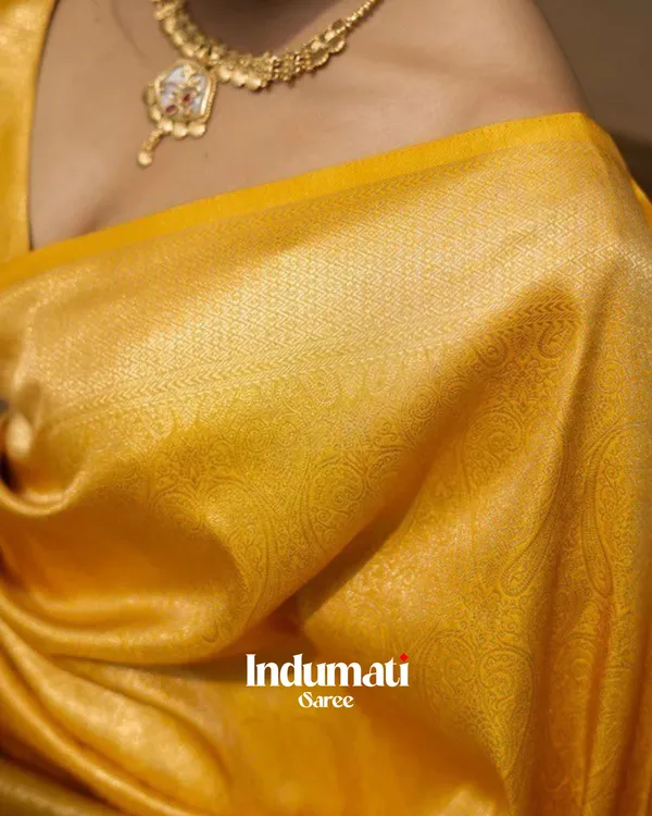Yellow_Color_Just_Released_Soft_Banarasi_Silk_Saree_with_Classy_Blouse_Piece