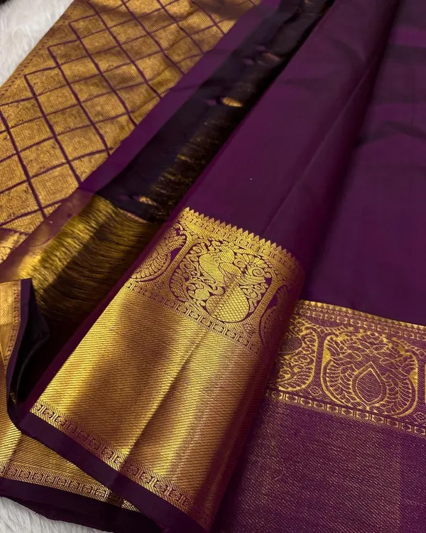 Purple_Color_Recent_Drop_Soft_Banarasi_Silk_Saree_with_Pure_Golden_Zari_Work_&_Classy_Bloue_Piece