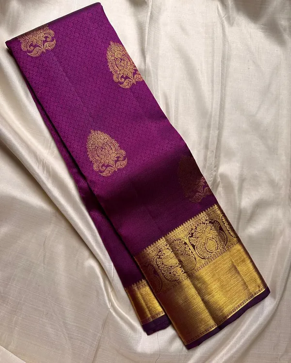 Purple_Color_Recent_Drop_Soft_Banarasi_Silk_Saree_with_Pure_Golden_Zari_Work_&_Classy_Bloue_Piece