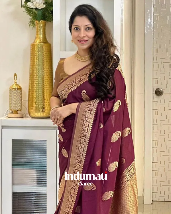 Maroon_Color_Luxury_Edition_Soft_Banarasi_Silk_Saree_with_Classy_Blouse_Piece