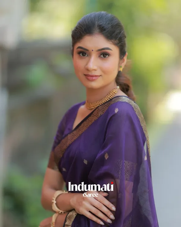 Navy_Blue_Color_Premium_Cotton_Silk_Saree_With_Classy_Blouse