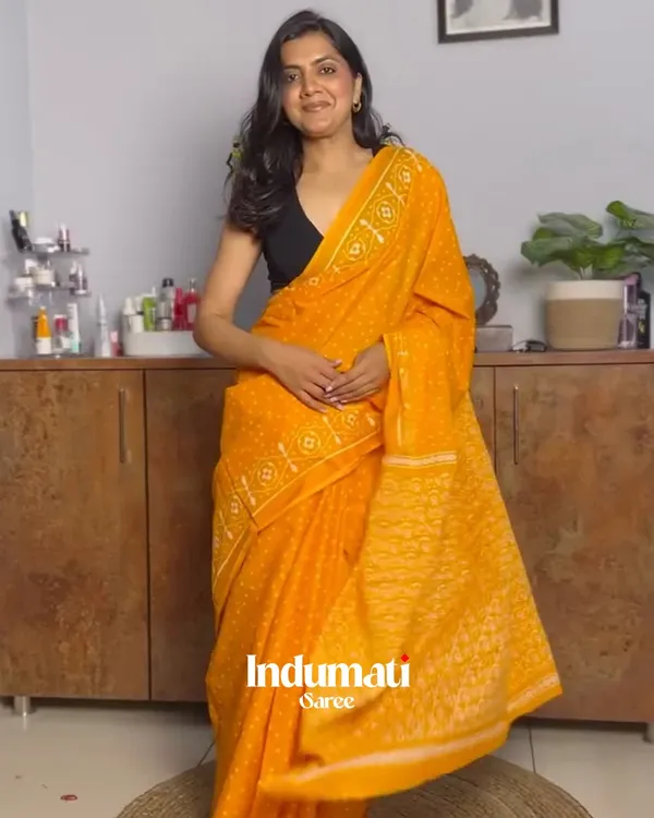 Sunny_Grace_-_Yellow_Linen_Saree_Styled_with_Classy_Black_Blouse