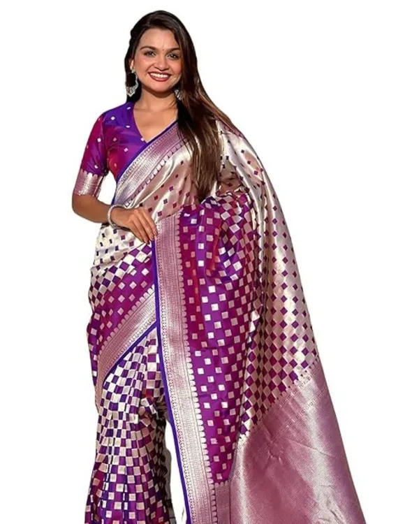 Purple_Color_Going_Fast_Soft_Banarasi_Silk_Saree_with_Classy_Bloue_Piece