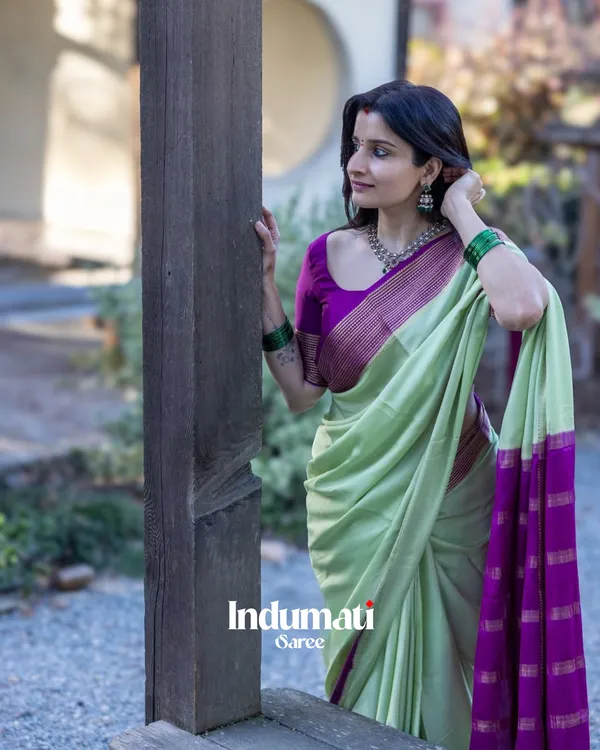 Pista_Color_Latest_Add_Soft_Banarasi_Silk_Saree_with_Classy_Blouse_Piece