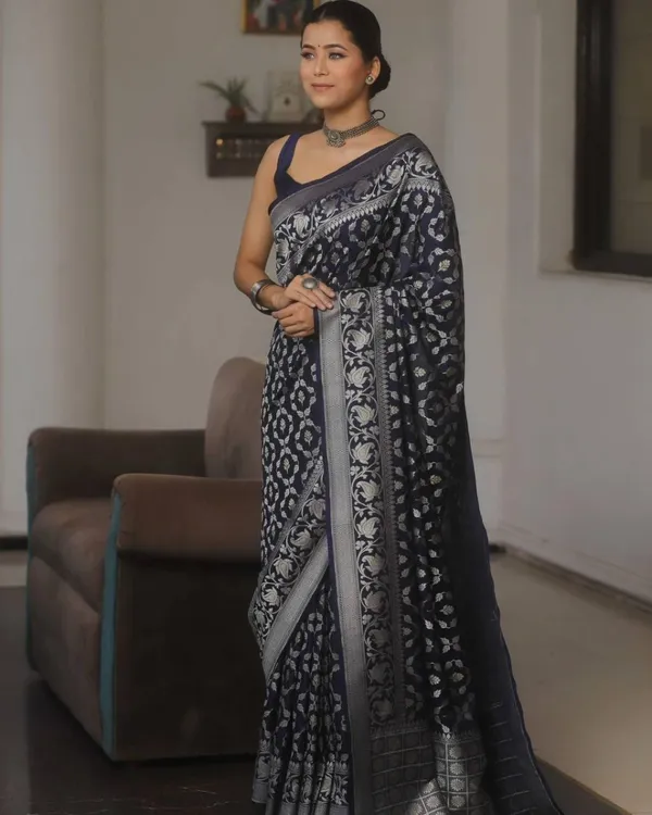 Black_Color_Recently_Added_Soft_Banarasi_Silk_Saree_with_Classy_Bloue_Piece