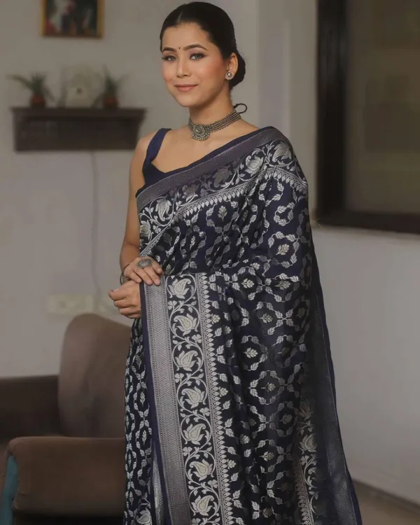 Black_Color_Recently_Added_Soft_Banarasi_Silk_Saree_with_Classy_Bloue_Piece