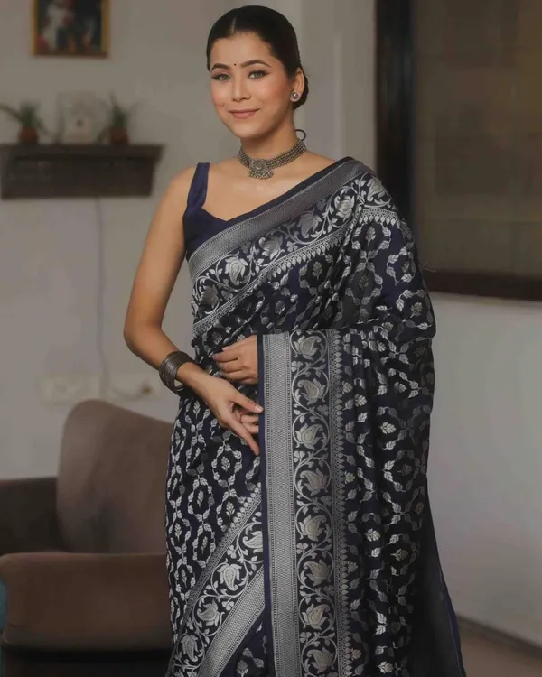 Black_Color_Recently_Added_Soft_Banarasi_Silk_Saree_with_Classy_Bloue_Piece