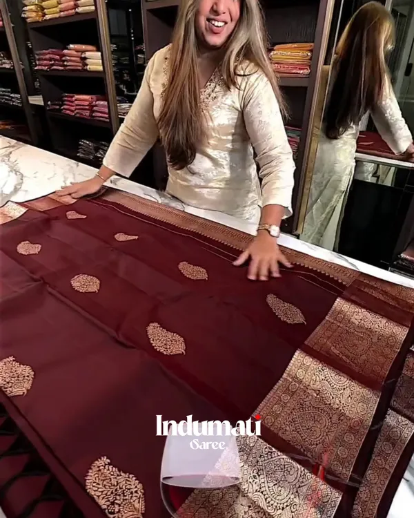 Divine_Wine_Color_Soft_Banarasi_Silk_Saree_With_Pure_Golden_Zari_Work_&_Classy_Blouse_Piece