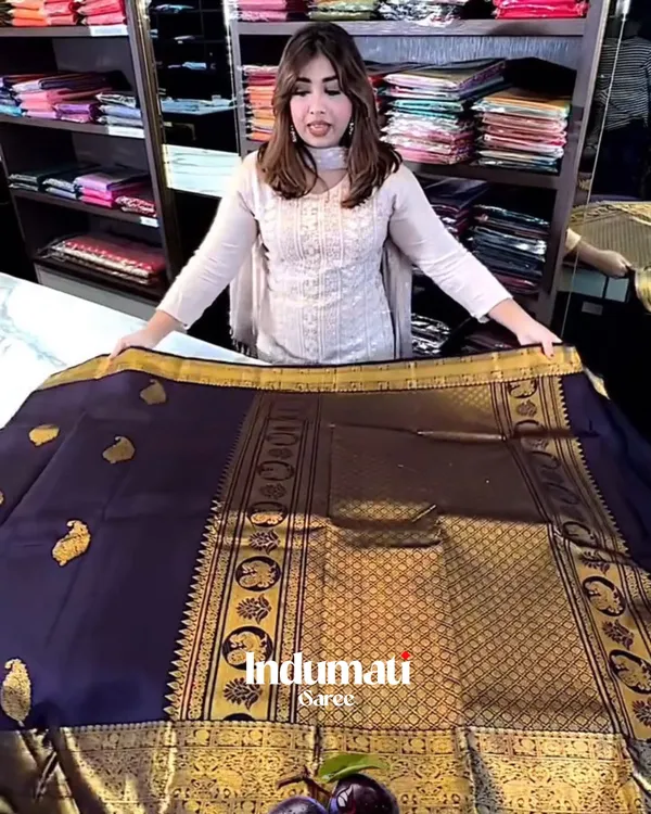 Elegant_Purple_Color_Soft_Banarasi_Silk_Saree_With_Pure_Golden_Zari_Work_&_Classy_Blouse_Piece