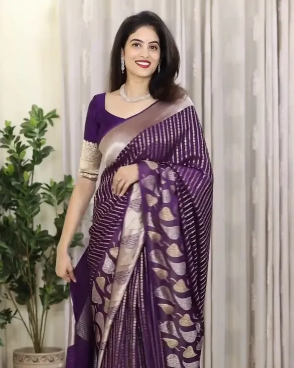 Purple_Color_Recent_Drop_Soft_Banarasi_Silk_Saree_with_Classy_Bloue_Piece