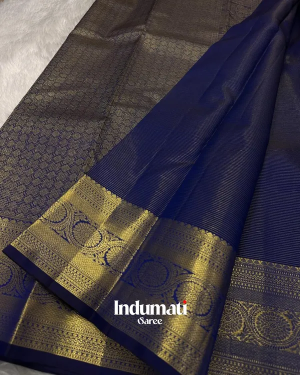 Navy_Blue_Color_Customer_Favorite_Soft_Banarasi_Silk_Saree_with_Pure_Golden_Zari_work_&_Classy_Blouse_Piece