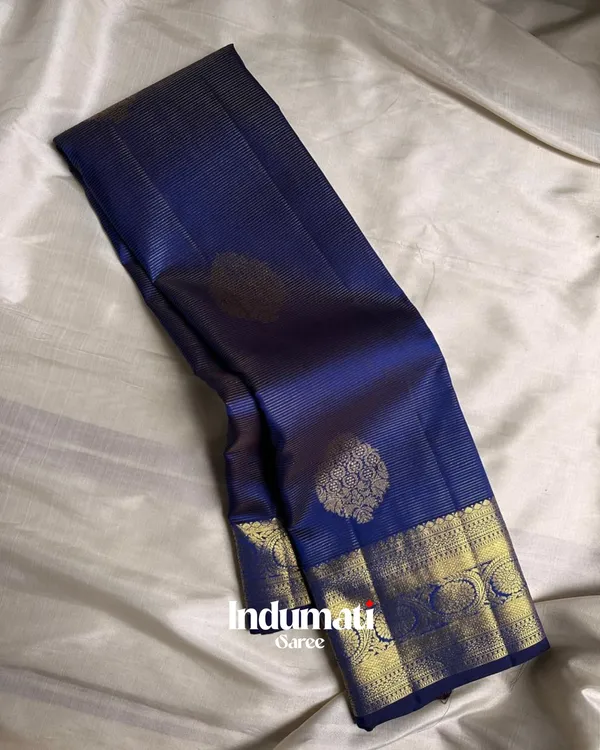 Navy_Blue_Color_Customer_Favorite_Soft_Banarasi_Silk_Saree_with_Pure_Golden_Zari_work_&_Classy_Blouse_Piece