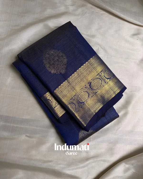 Navy_Blue_Color_Customer_Favorite_Soft_Banarasi_Silk_Saree_with_Pure_Golden_Zari_work_&_Classy_Blouse_Piece