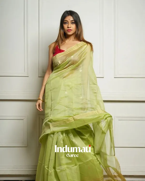 Light_Green_Color_Fresh_Arrival_Cotton_Silk_Saree_with_Classy_Bloue_Piece