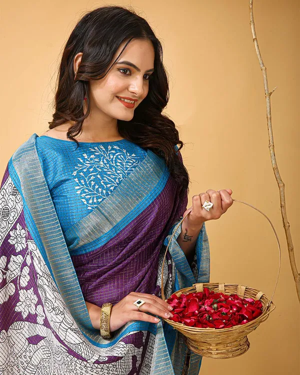 Purple_Color_Latest_Design_Dola_Silk_Saree_with_Blouse_Piece