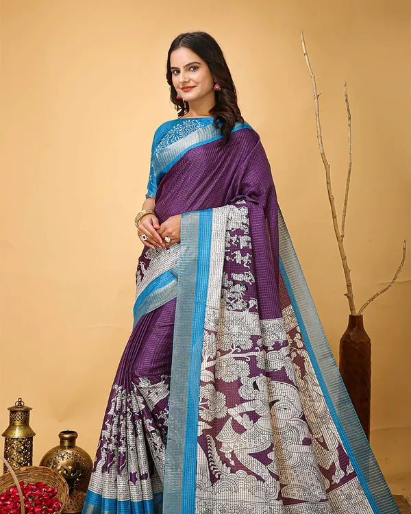 Purple_Color_Latest_Design_Dola_Silk_Saree_with_Blouse_Piece