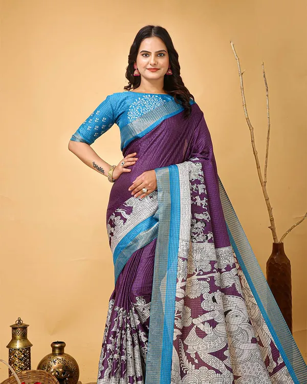 Purple_Color_Latest_Design_Dola_Silk_Saree_with_Blouse_Piece