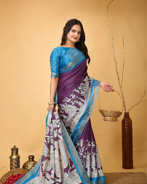 Purple_Color_Latest_Design_Dola_Silk_Saree_with_Blouse_Piece