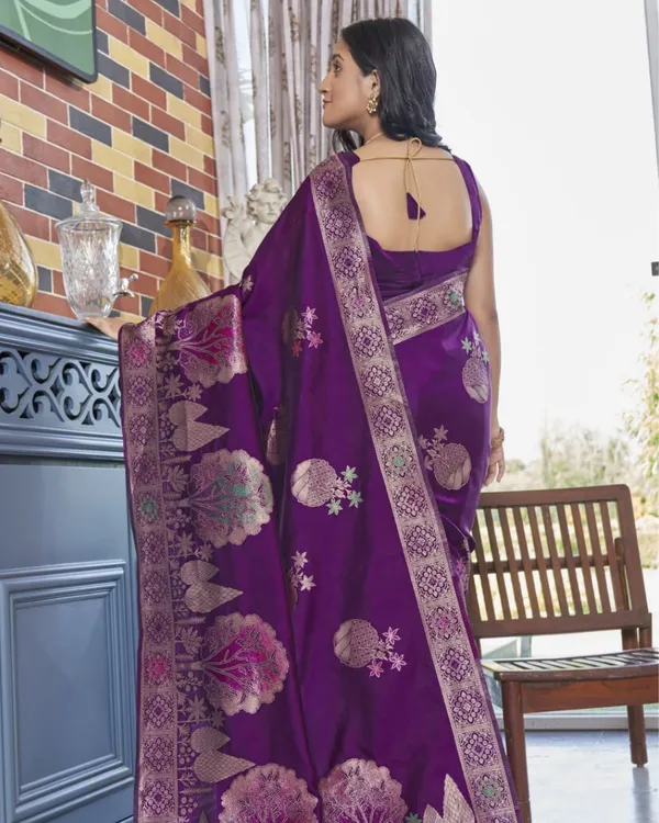 Purple_Color_Recently_Added_Soft_Banarasi_Silk_Saree_with_Classy_Bloue_Piece
