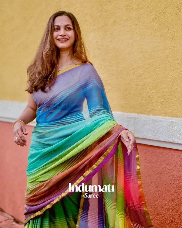 Prism_Trail_-_Multicolor_Striped_Rainbow_Saree_with_Blouse_Piece