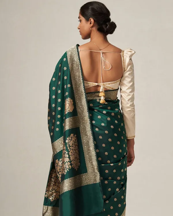 Green_Color_Recently_Added_Soft_Banarasi_Silk_Saree_with_Classy_Bloue_Piece