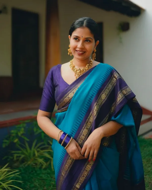 Blue_Color_Pro_Collection_Soft_Banarasi_Silk_Saree_with_Classy_Bloue_Piece