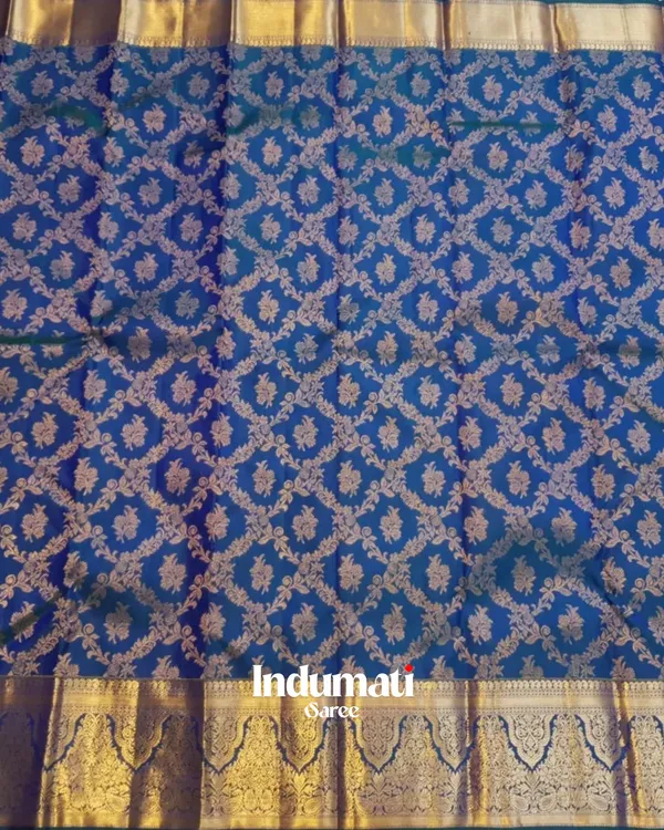 Navy_Blue_Color_Recently_Added_Soft_Banarasi_Silk_Saree_with_Pure_Golden_Zari_work_&_Classy_Blouse_Piece
