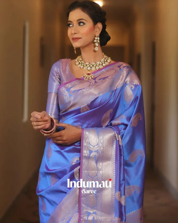 Blue__Color_Color_Just_Soft_Banarasi_Silk_Saree_with_Classy_Blouse_Piece