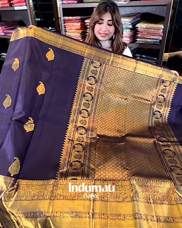 Elegant_Purple_Color_Soft_Banarasi_Silk_Saree_With_Pure_Golden_Zari_Work_&_Classy_Blouse_Piece