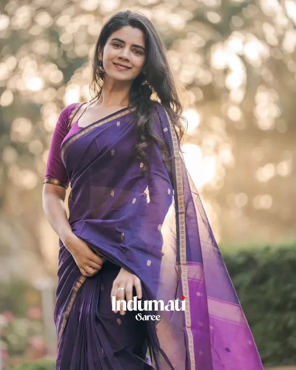 Purple_Premium_Cotton_Silk_Saree_With_Classy_Blouse_and_tassels
