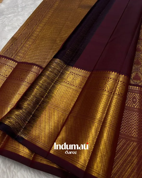 Brown_Color_Curated_Quality_Soft_Banarasi_Silk_Saree_with_Pure_Golden_Zari_work_&_Classy_Blouse_Piece