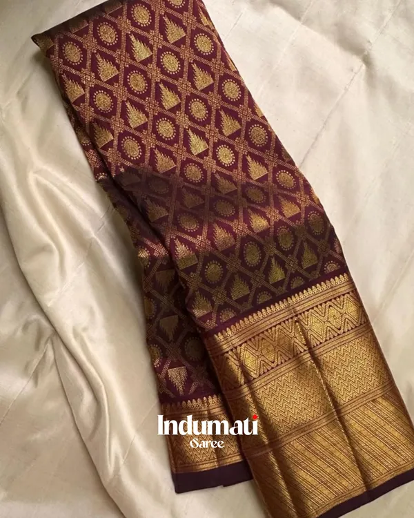 Brown_Color_Curated_Quality_Soft_Banarasi_Silk_Saree_with_Pure_Golden_Zari_work_&_Classy_Blouse_Piece