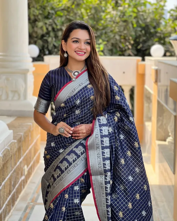 Blue_Color_New_Release_Soft_Banarasi_Silk_Saree_with_Classy_Bloue_Piece