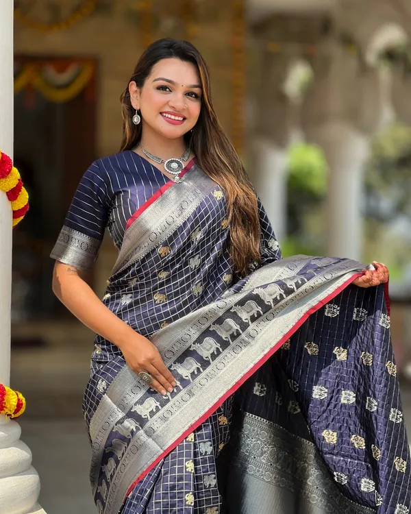 Blue_Color_New_Release_Soft_Banarasi_Silk_Saree_with_Classy_Bloue_Piece