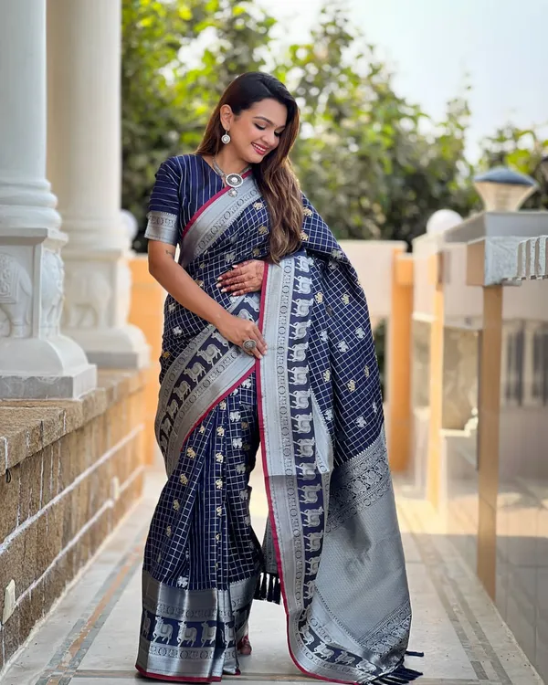 Blue_Color_New_Release_Soft_Banarasi_Silk_Saree_with_Classy_Bloue_Piece