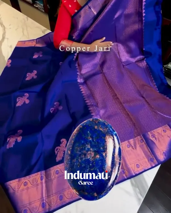 Supernal_Roay_Blue_Color_Soft_Banarasi_Silk_Saree_With_Pure_Golden_Zari_Work_&_Classy_Blouse_Piece