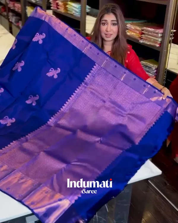Supernal_Roay_Blue_Color_Soft_Banarasi_Silk_Saree_With_Pure_Golden_Zari_Work_&_Classy_Blouse_Piece