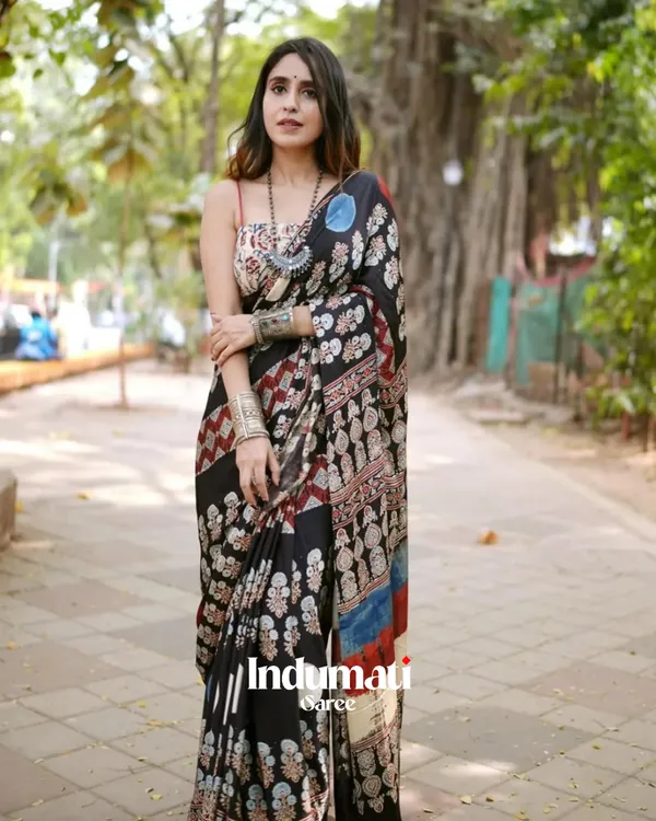 Elephant_Ajrakh_Printed_Modal_Silk_Premium_Saree_with_Blouse_Piece