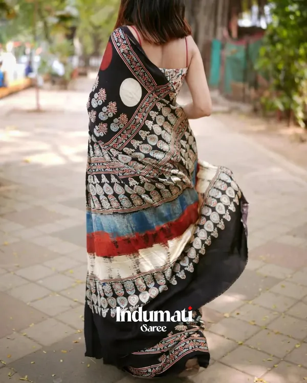 Elephant_Ajrakh_Printed_Modal_Silk_Premium_Saree_with_Blouse_Piece