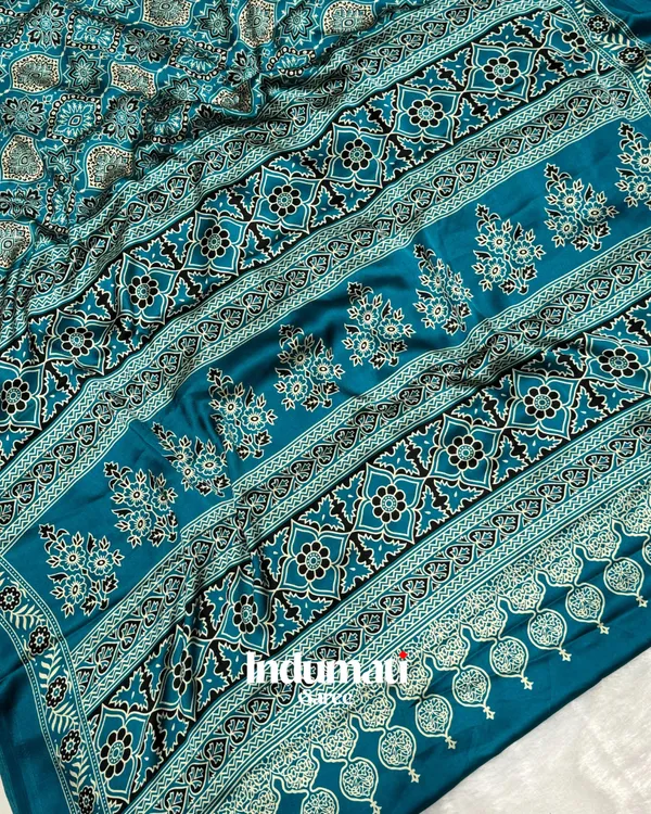 Rama_Ajrakh_Printed_Soft_Modal_Silk_Natural_Print_Saree_with_Blouse_Piece