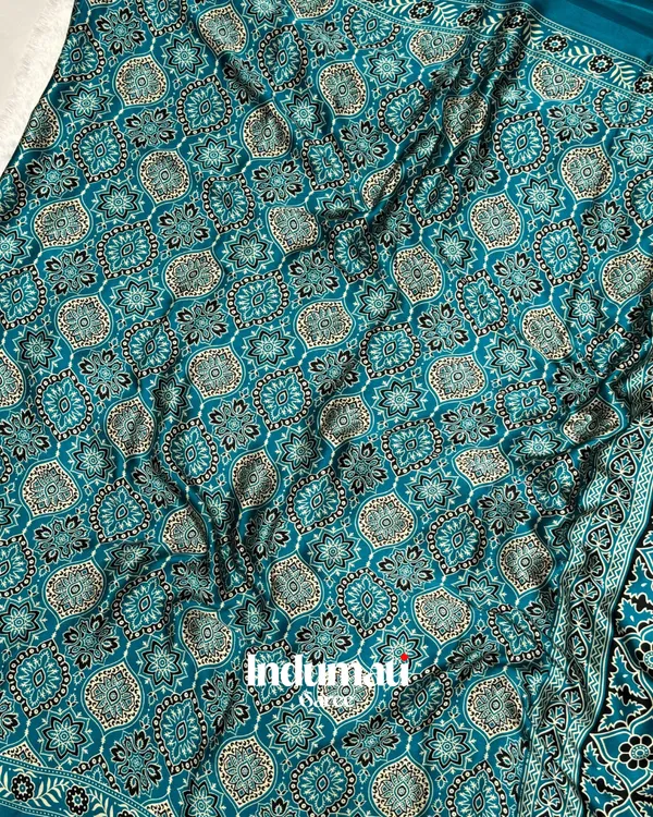 Rama_Ajrakh_Printed_Soft_Modal_Silk_Natural_Print_Saree_with_Blouse_Piece