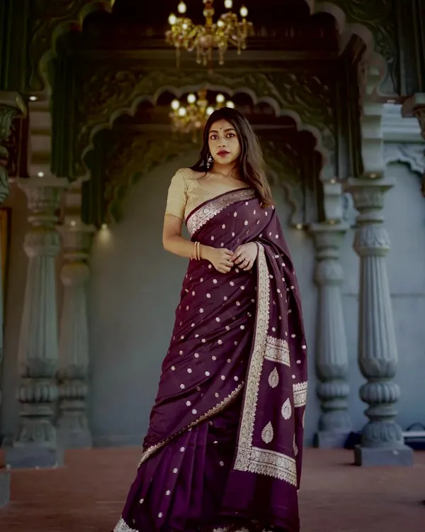 Maroon_Color_Hot_Right_Now_Soft_Banarasi_Silk_Saree_with_Classy_Bloue_Piece