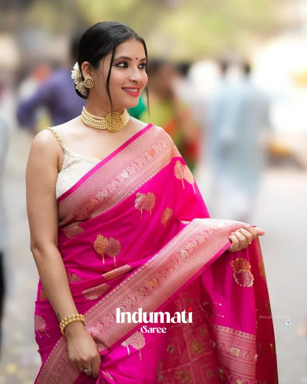 Pink_Color_Color_Just_Soft_Banarasi_Silk_Saree_with_Classy_Blouse_Piece