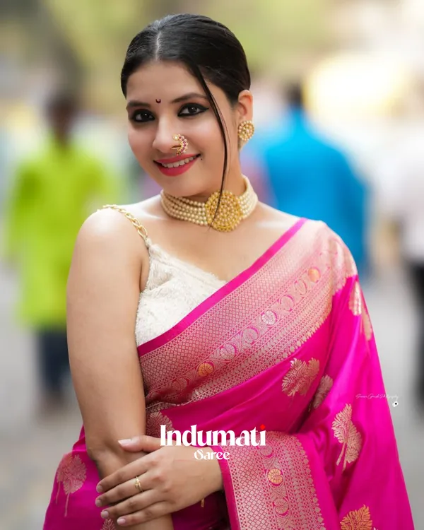 Pink_Color_Color_Just_Soft_Banarasi_Silk_Saree_with_Classy_Blouse_Piece