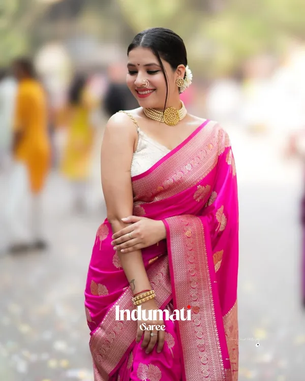 Pink_Color_Color_Just_Soft_Banarasi_Silk_Saree_with_Classy_Blouse_Piece