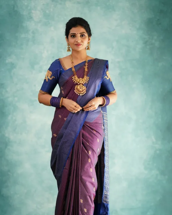Purple_Color_Exclusive_Soft_Banarasi_Silk_Saree_with_Classy_Bloue_Piece
