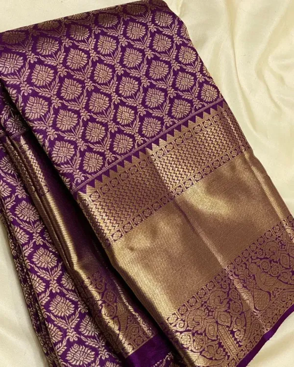 Purple_Color_Viral_Pick_Soft_Banarasi_Silk_Saree_with_Pure_Golden_Zari_Work_&_Classy_Bloue_Piece