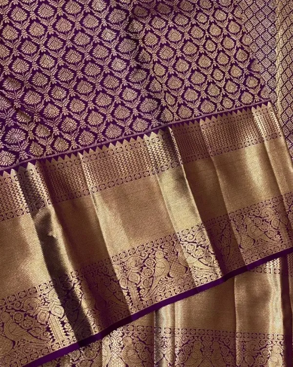 Purple_Color_Viral_Pick_Soft_Banarasi_Silk_Saree_with_Pure_Golden_Zari_Work_&_Classy_Bloue_Piece