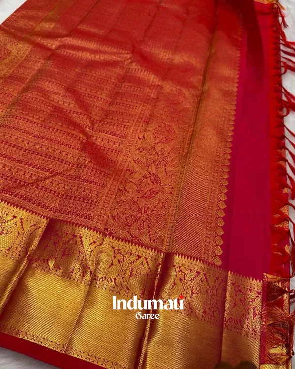Red_Color_Customer_Favorite_Soft_Banarasi_Silk_Saree_with_Pure_Golden_Zari_work_&_Classy_Blouse_Piece