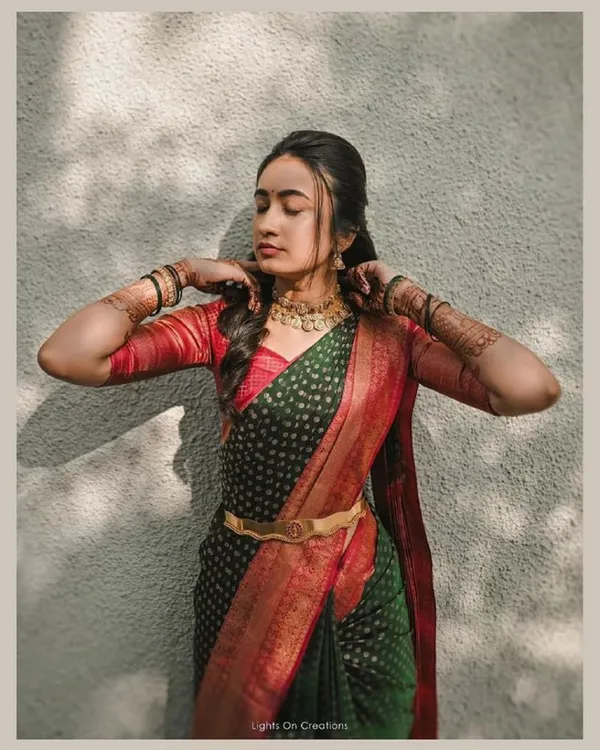 Green_Color_Just_Released_Soft_Banarasi_Silk_Saree_with_Classy_Bloue_Piece